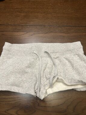 Brandy Melville Light Gray Terry Lounge Shorts